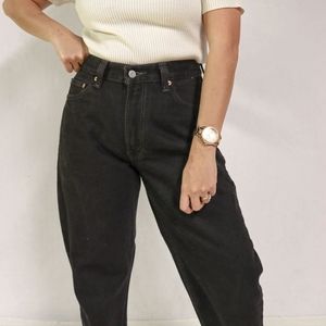 Levi's 550 Red Tab Relaxed Fit Black Jeans